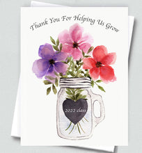 Load image into Gallery viewer, Teacher CUSTOM Floral in Jar Greeting Card
