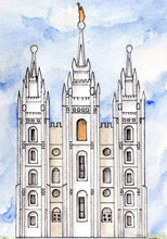 Load image into Gallery viewer, Salt Lake City LDS Temple Print
