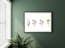 Load image into Gallery viewer, Birth Month Floral Print
